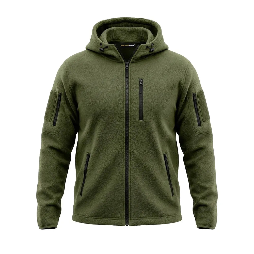 EscapeZone Men Tactical Hoodie - Military Green
