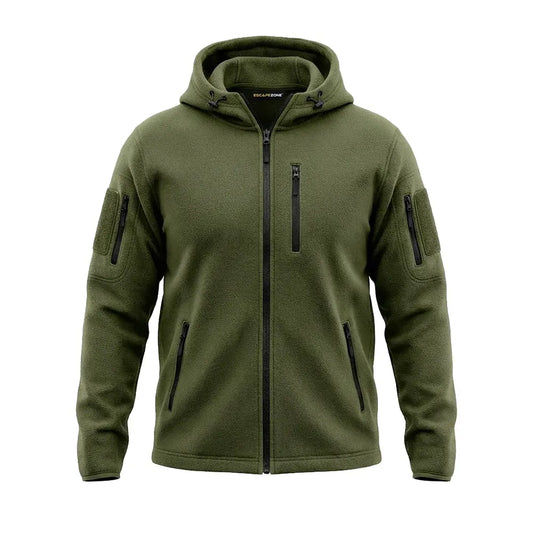 EscapeZone Men Tactical Hoodie - Military Green